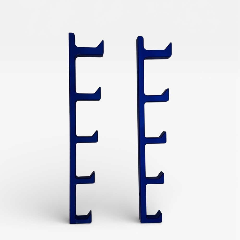 Two Wall Rack Hooks Blue Cast Iron - Picture 13 of 16